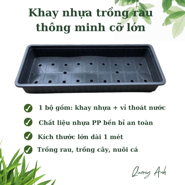 CHẬU TRỒNG RAU THÔNG MINH (102X43X16)
