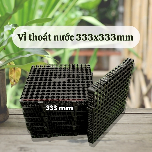 Vỉ thoát nước bồn cây kích thước 333x333x30 mm